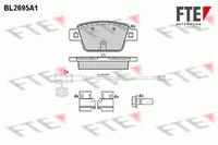 FTE Bremsbelagsatz Scheibenbremse 9010924 FüR Fiat Stilo Bravo 2 Multi Wagon VAN