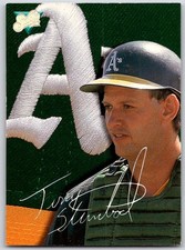 1993 Studio Terry Steinbach #57 Oakland Athletics