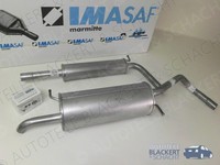 Imasaf Auspuffset Ab Kat für Skoda Fabia Combi 1.0 1999-2002|Mitteltopf+Endtopf