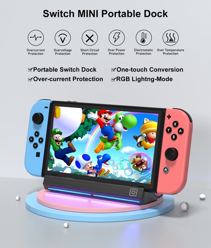 Switch Dock per Nintendo Switch/Nintendo Switch OLED Portatile Switch Docking TV - Foto 4 di 6