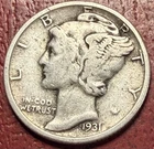 1931 Mercury Dime. Better Grade. Free Shipping