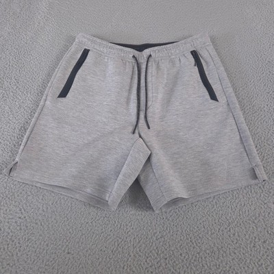 American Eagle Shorts Mens M Gray AE Active 24/7 Zip Pockets Recycled Fabric