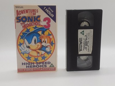 Adventures Of Sonic The Hedgehog 3 - VHS / Video Tape - c1993