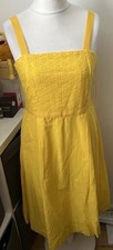 Dickens & Jones Yellow Lined Dress Size12 NWTS