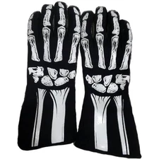 RJS Racing Equipment 600080133 Skeleton Single Layer Nomex Racing Gloves Medium