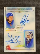 2019-20 The Cup Panarin/Lundqvist Enshrinements Duo Auto /25