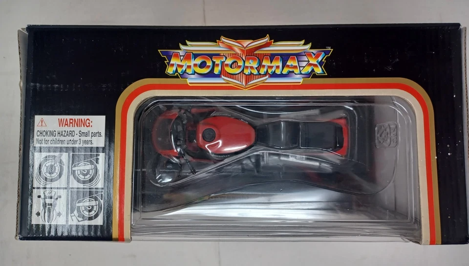 Литой металл MotorMax Kawasaki Ninja черный/красный 1:12 - Изображение 2 из 4