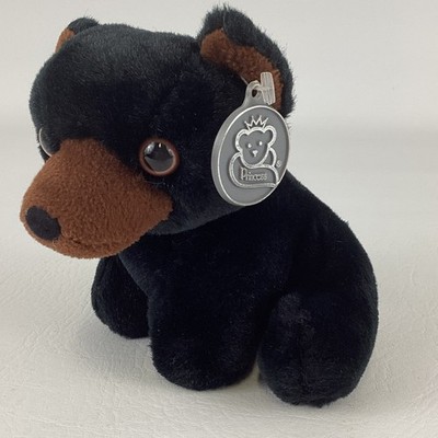 Princess Soft Toys Black Bear 6'' Plush Bean Bag Stuffed Toy Vintage 1998 w Tags