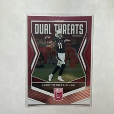 Larry Fitzgerald 2019 Elite Dual Threats Pink #2 ~~ Cardinals