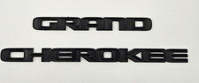 Fit For 2017-2021 Jeep Grand Cherokee Wk Matte Black Door Emblems Oem Needs Tape