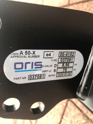 Oris ACPS 037081 Anhängevorrichtung 037-081 Grundkörper ohne Montageteile