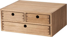 Wooden Desktop Organizer - Office Supplies Filing Tidy Storage Shelf - Storage C