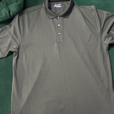 Ben Hogan Performance Men's XL Gray Polo Shirt Recycled Polyester Short Sleeve