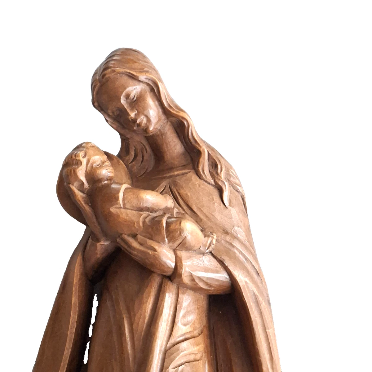 Holzfigur Maria mit Jesuskind 37 cm