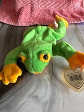 Original Ty Beanie Babies SMOOCHY The Frog Style 4039 1997