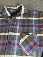 The Vermont Flannel Co Shirt Men’s 2XL Plaid Button Up Outdoor Handcrafted USA