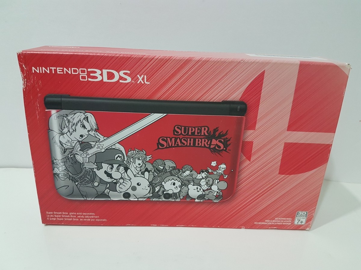 Nintendo 3DS XL Limited Edition Red Super Smash Bros Handheld