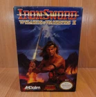 nr MINTY BOX CIB Iron Sword Wizards & Warriors 2 complete in nintendo nes lot A+