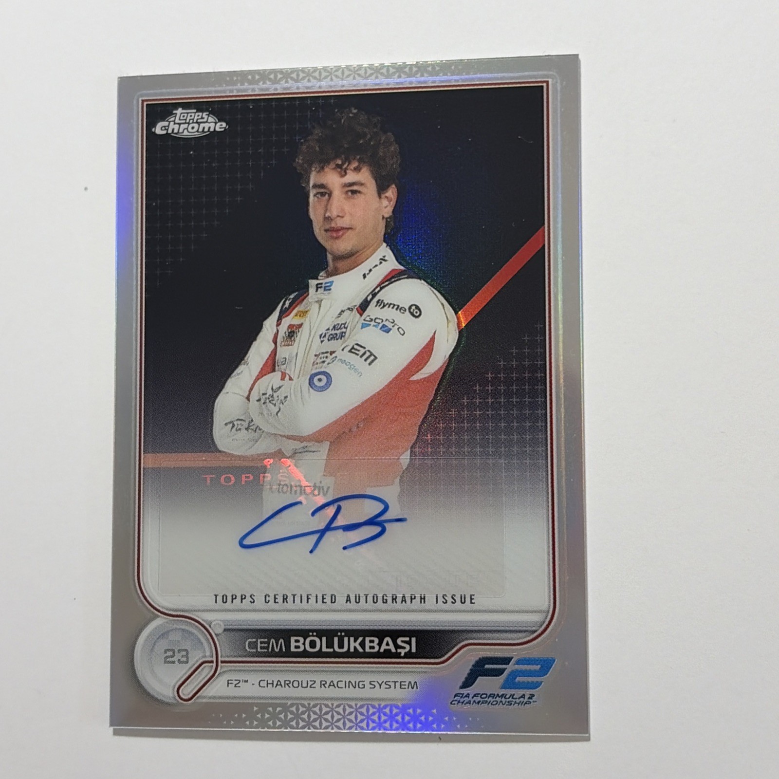 2022 Topps Chrome F1 Refractor Cem Bolukbasi Auto #CAC-CB (AU)