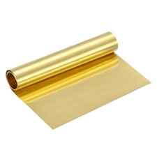 Brass Sheet Roll, 0.02 x 200 x 3000mm Metal Flashing Brass Foil Roll, Gold