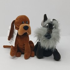 Disney Store Plush Lady  The Tramp Jock  Trusty Bloodhound Dogs Mini Bean Bags