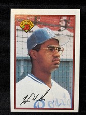 1989 Bowman Hugh Walker Kansas City Royals Rookie Baseball Card #127 Vintage Col