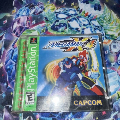 Mega Man X4 (Sony PlayStation 1, 1997) W/ Manual Authentic Tested