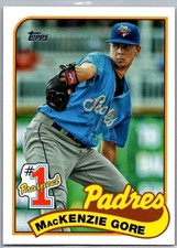 2020 Topps Update 1989 Prospects SP #P-6 MacKenzie Gore Rookie San Diego Padres