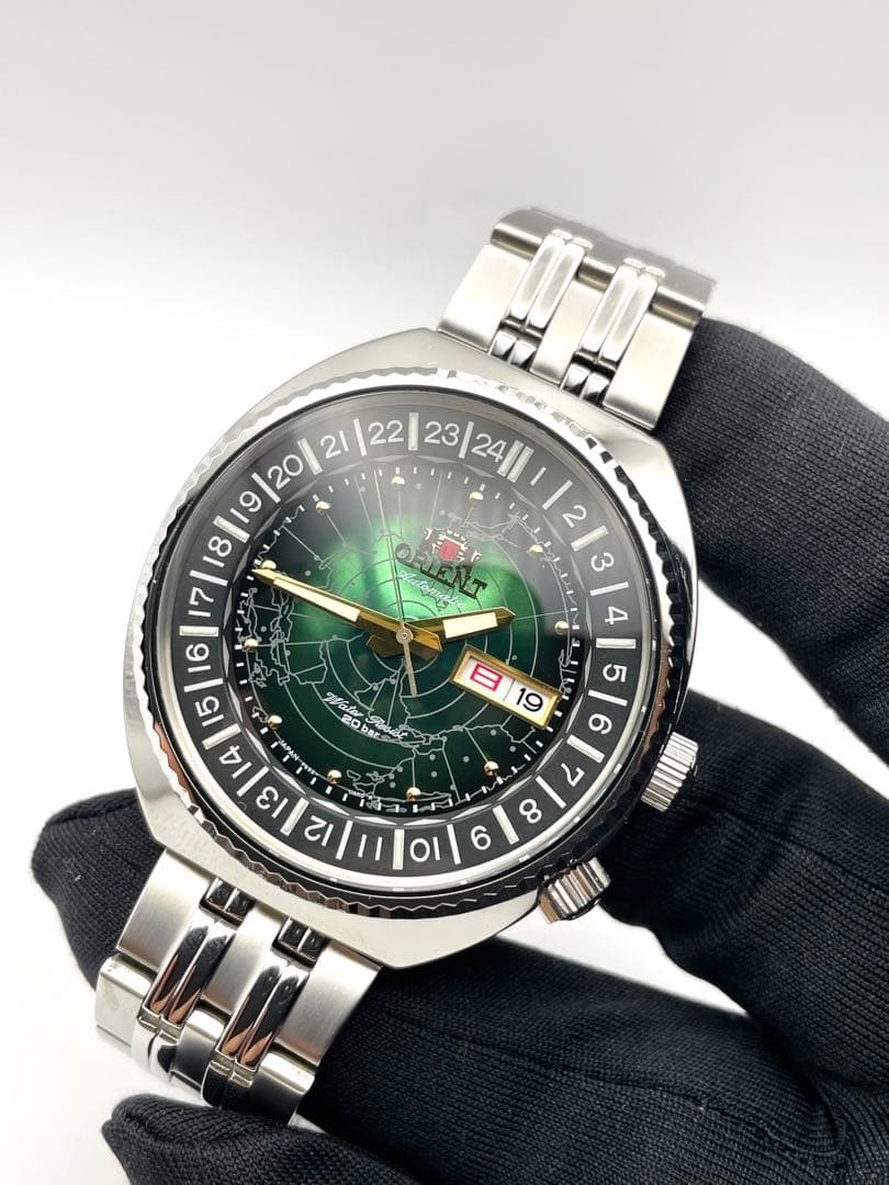 Orient Authentic Revival World Map Automatic F692… - image 1