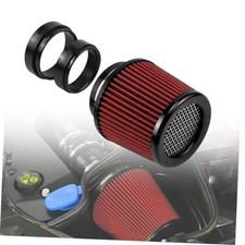 76mm 89mm 102mm Cone Air Filter 3" 3.5" 4" Cold Air Intake Universal Red
