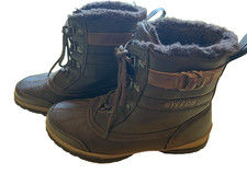 Wasserdichte Winter Stiefeletten Steeds Damen warm gefüttert Gr. 39 EU Braun