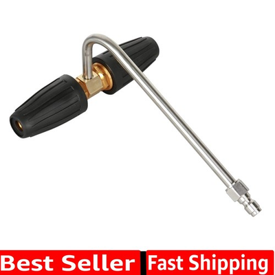 #ad Pressure Washer Gutter Cleaner Two Rotating Turbo Nozzles Attachment 1 4 In... $51.99