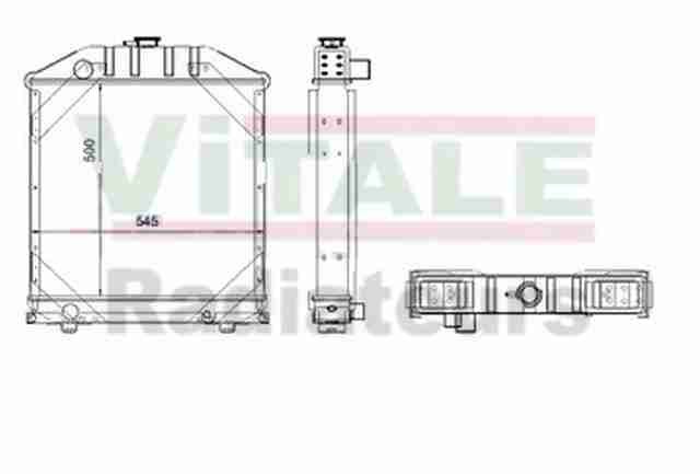 Radiateur eau tracteur New Holland 780DT 880 pièce refroidissement