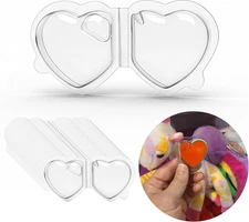 32-Pack Beanie Baby Heart Tag Protectors – Fits Ty Heart-Shaped Hang Tags – Clea