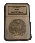 2005 $1 American Silver Eagle NGC MS69 Brown Label