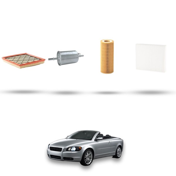 Hoffcar Wartungskit - 4 Filter FüR Volvo C70 II 2.4 125KW Von 2006 Bis 2009-image