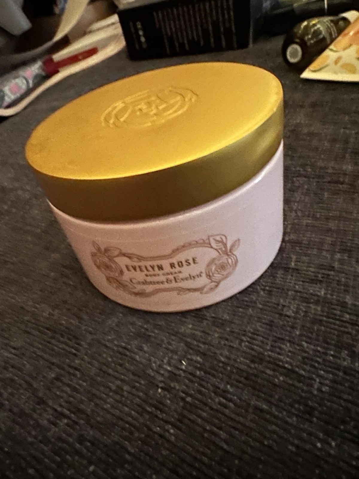 VINTAGE Crabtree & Evelyn Evelyn Rose Body Cream 6oz Discontinued Collector item