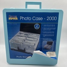 Cropper Hopper Photo Case 2000 - Blue Double Sided Storage - LN