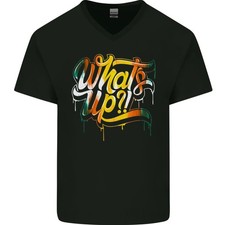 ¿Qué Tal? Camiseta De Algodón Con Slogan Colorido Para Hombre