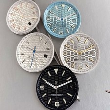 34mm NH35 Watch Dial Honeycomb Design Sterile Fit for Land-Dweller Style Watch