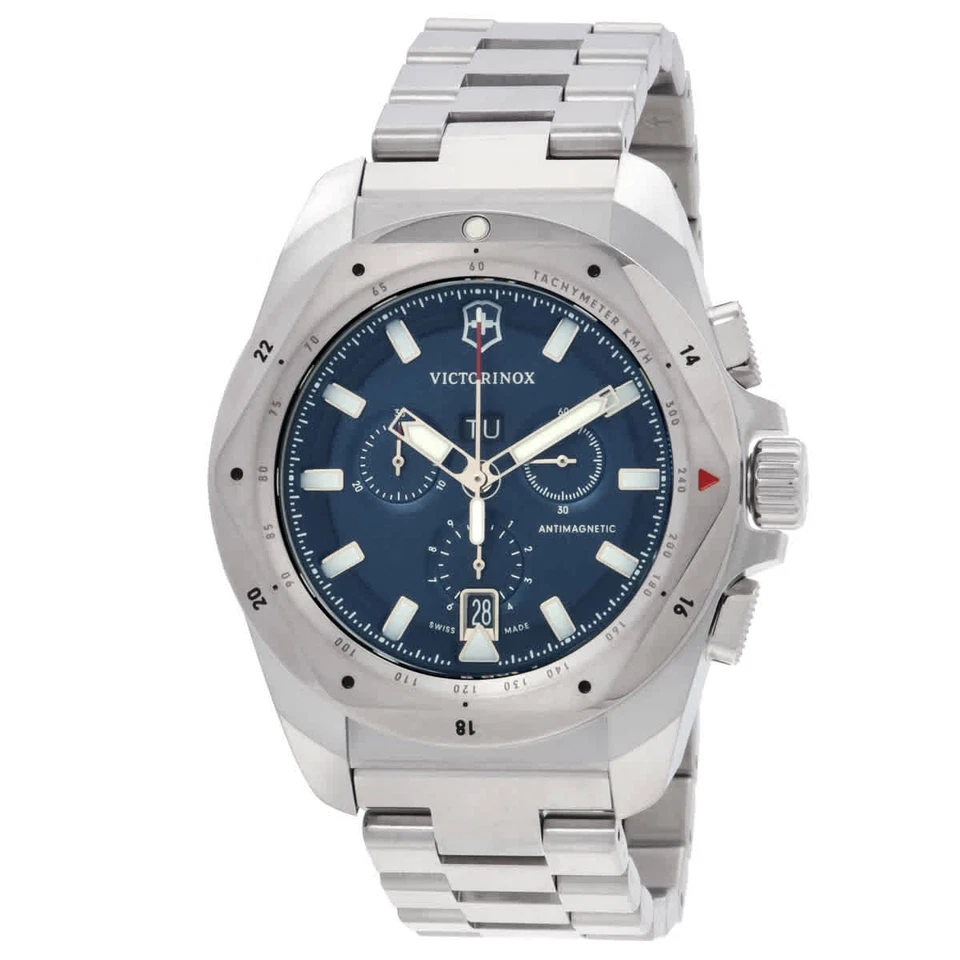 Victorinox I.N.O.X. Chronograph Quartz Blue Dial Men's Watch 241985