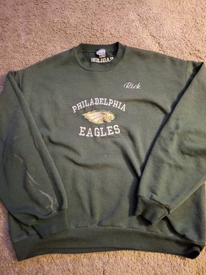 Vintage 90s Philadelphia Eagles Crewneck Sweatshirt Green