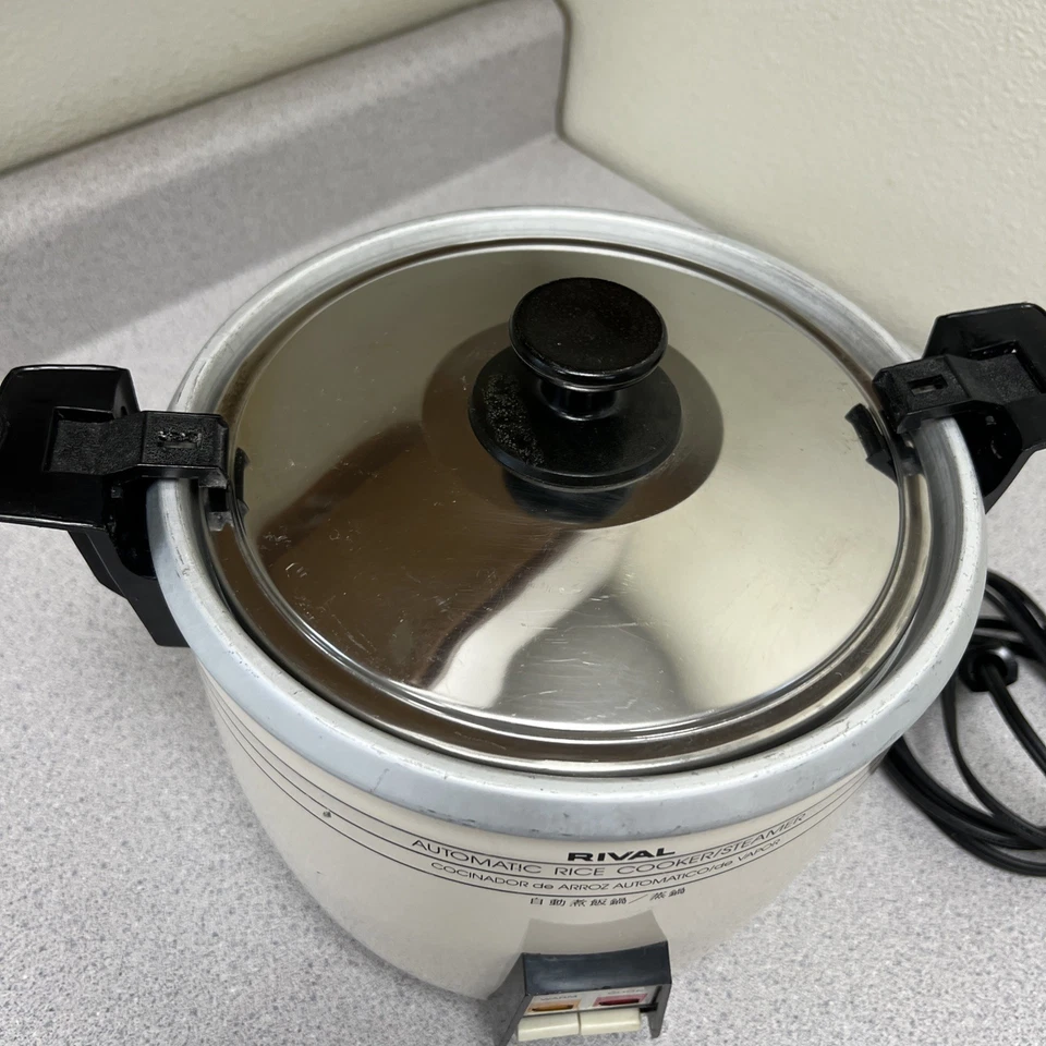 RIVAL Automatic 5-Cup Rice Cooker Steamer 4356 VINTAGE Electric TESTED - Image 2 of 4
