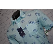 IZOD Golf Polo Shirt Mens Size Large Hawaiian Performance Fishing Polyester NEW