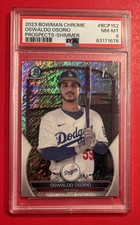 2023 Bowman Chrome #BCP-152 Oswaldo Osorio Prospects Shimmer PSA 8 1st Card RC