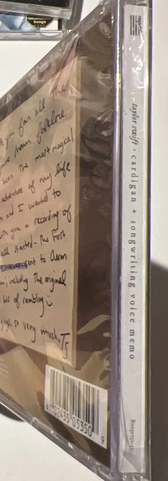 Taylor Swift Cardigan + Songwriting Voice Memo 2020 Republic Records CD -GM12 - Image 3 of 4
