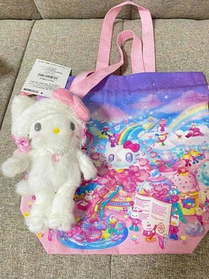 Sanrio Harajuku Exclusive Hello Kitty  bag and Stuffed toy  Doll 2piese set 113