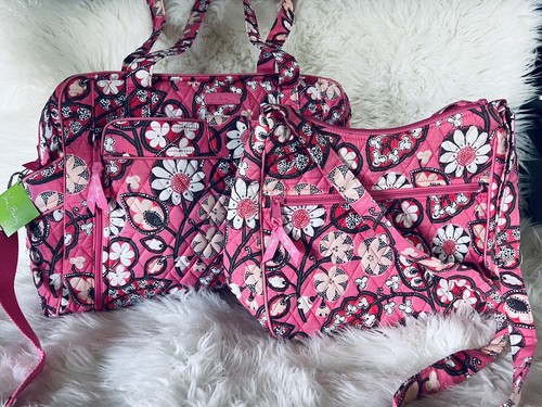 2 Vera Bradley Large Stroll Around Baby Diaper bag & Tote / Small Diaper Bag New - Picture 3 of 12