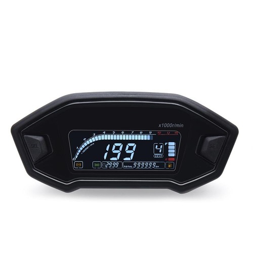 Universal Motorcycle LED LCD Speedometer Digital Backlight Mileage Counter - Picture 4 of 12