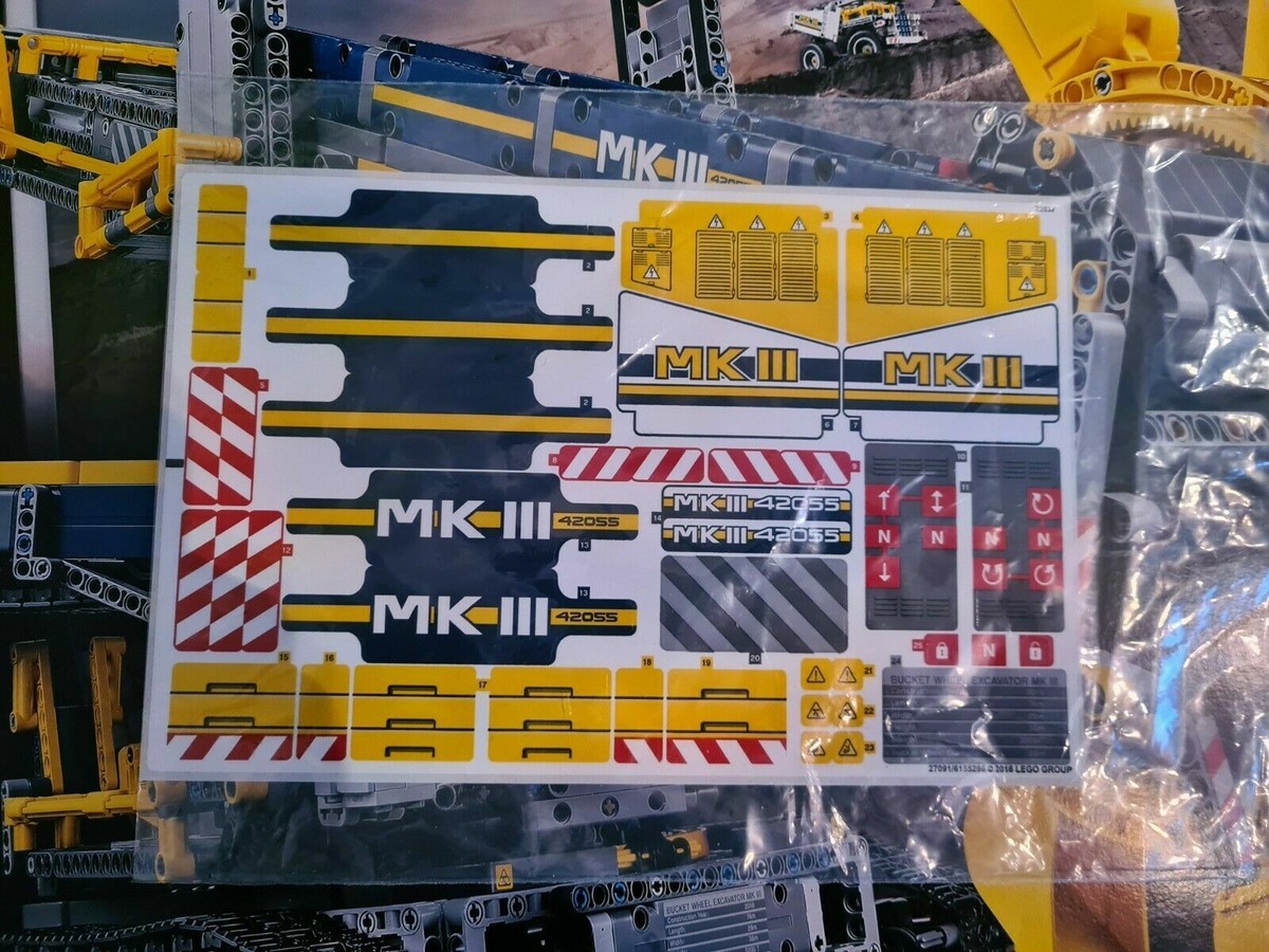 LEGO Technic 42055 Bucket Wheel Excavator with instructions and